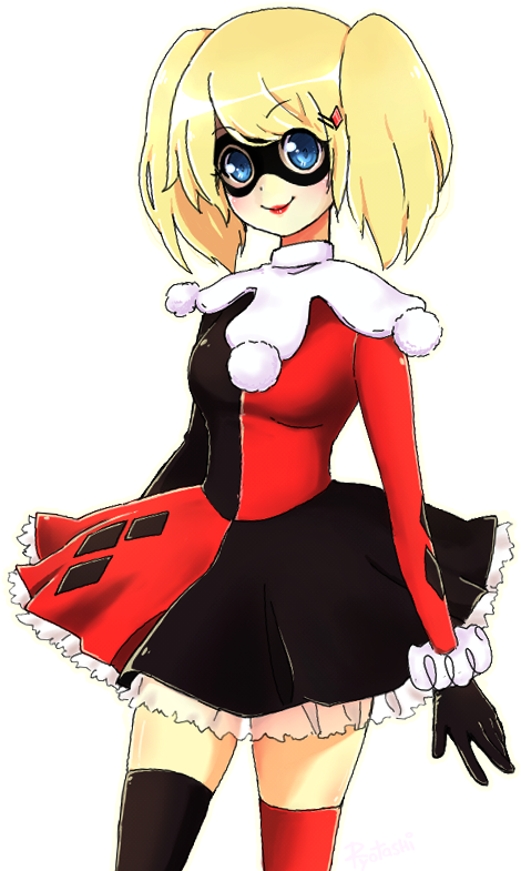 Full Body Free On Dumielauxepices Net - Harley Quinn Cartoon Dress (529x905), Png Download