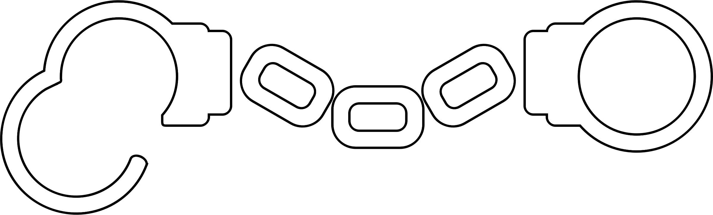 Download Open Handcuffs Png Draw A Hand Cuffs PNG Image with No