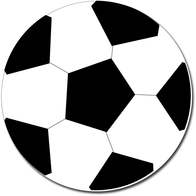 Soccer Ball Clipart To Use For Team Parties, Sporting - Easy Soccer Ball Clipart (696x673), Png Download