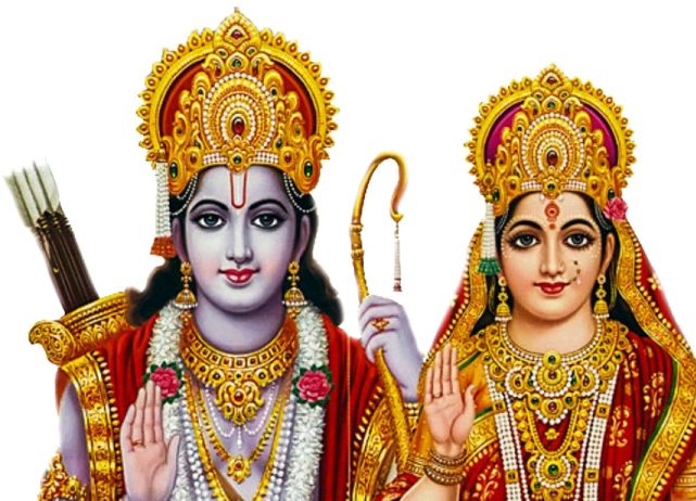 Lord Krishna Png Transparent Images - Ram Sita Images Hd (640x480), Png Download