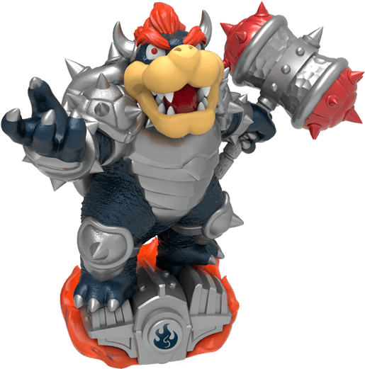 Hammer Slam Bowser - Dark Hammer Slam Bowser (450x389), Png Download