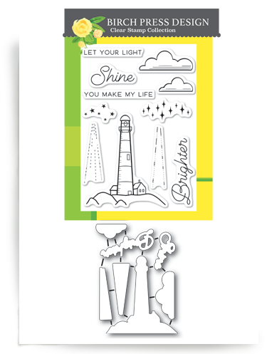 Let Your Light Shine Clear Stamp And Die Set - Die (400x510), Png Download