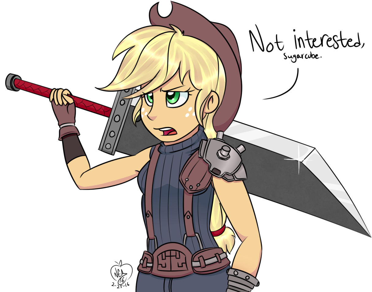 Notenoughapples, Buster Sword, Clothes, Cloud Strife, - Final Fantasy 7 Thunderhead (1280x1011), Png Download