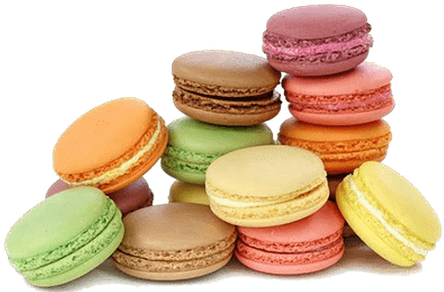 Download Wallpaper Clipart Full - Macaron Transparent (450x300), Png Download