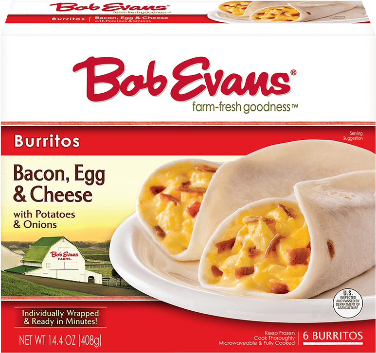Bob Evans Bacon, Egg & Cheese Burrito - Bob Evans Gravy (1000x1000), Png Download