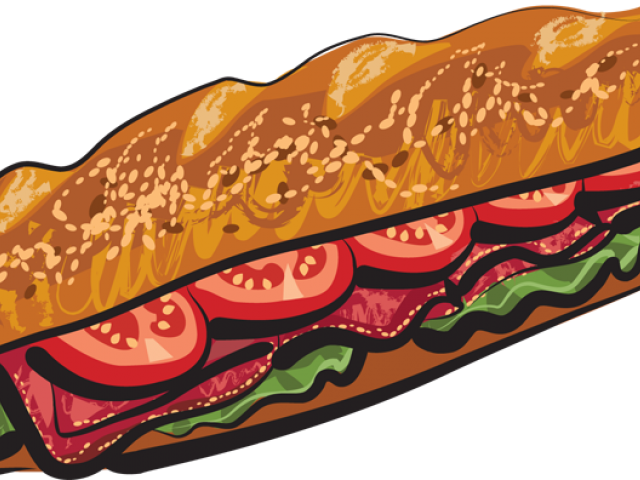 Submarine Sandwich (640x480), Png Download