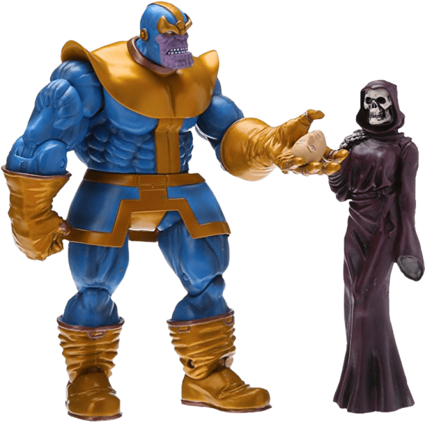 The Infinity Gauntlet - Diamond Select Marvel Select Thanos Action Figure (679x673), Png Download