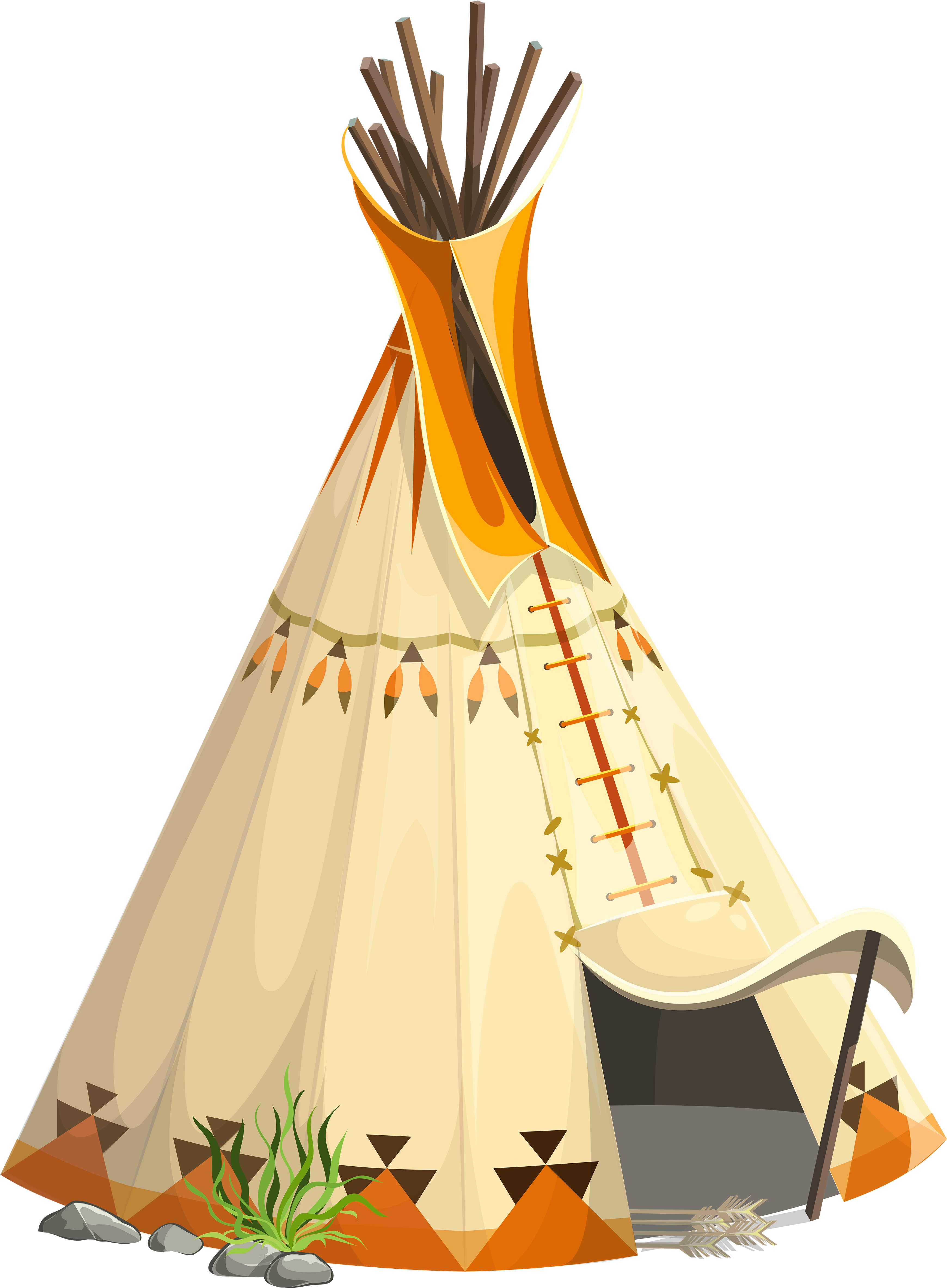 Transparent Tipi Tent Png Clipart Picture (3984x5084), Png Download