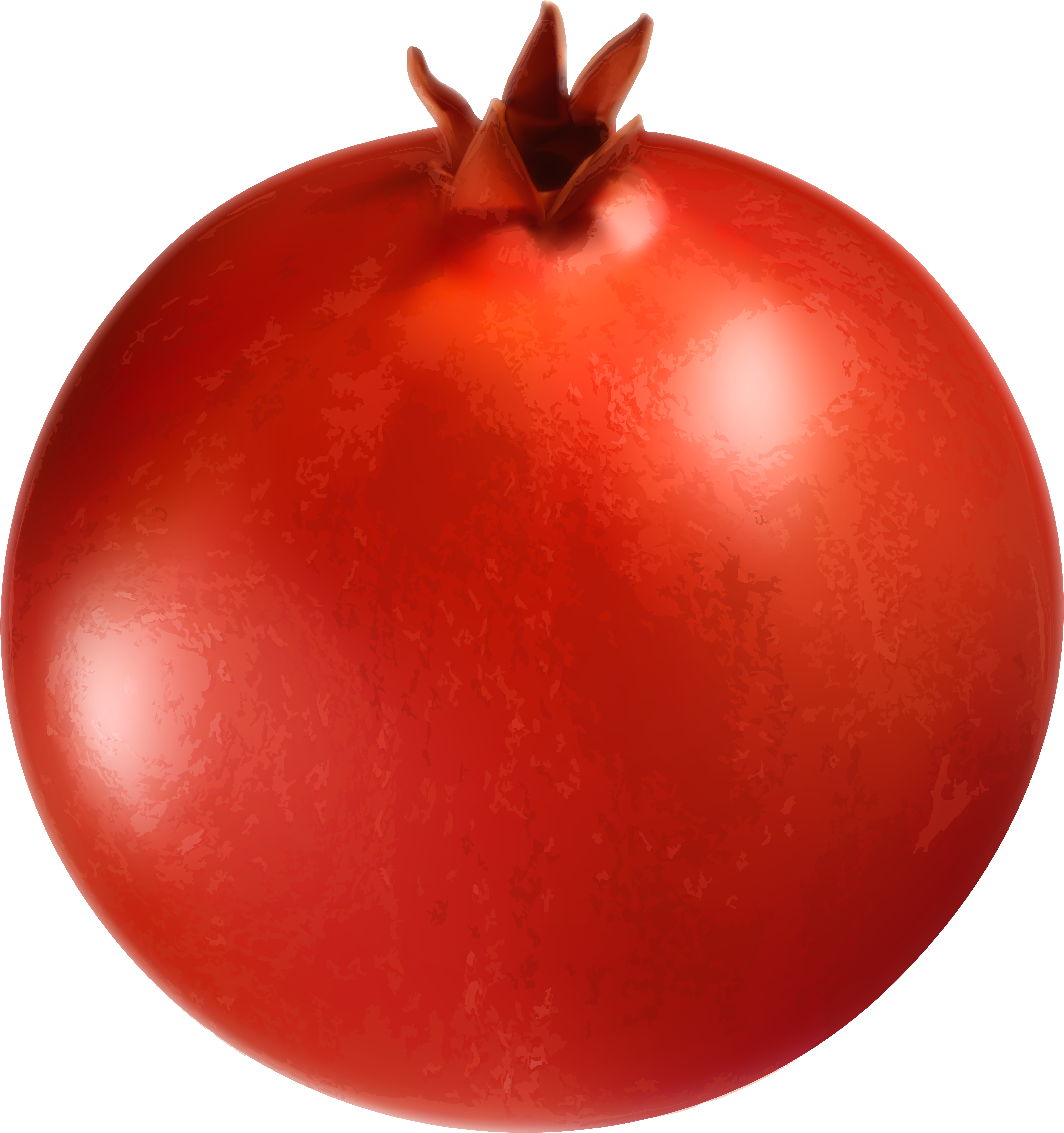 Pomegranate Clipart Red Fruit - Pomegranate Clipart Transparent (5631x6000), Png Download