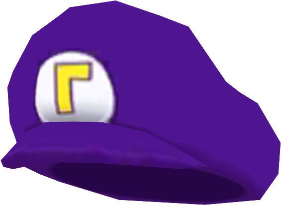 Waluigi Hat Png Clip Freeuse Library - Waluigi Hat Transparent (750x650), Png Download