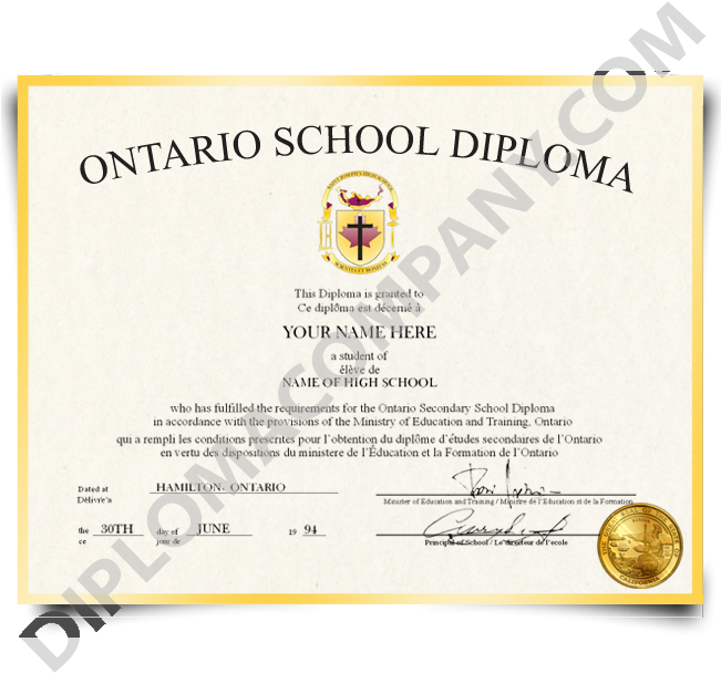 Fake High School Diploma Canada - Us High School Certificate (650x650), Png Download