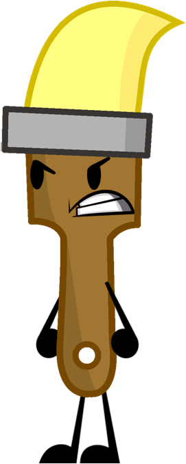 Paintbrush Pose - Object Multiverse Paintbrush (271x675), Png Download