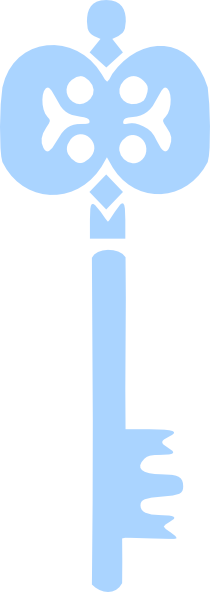 Blue Grey Key Svg Clip Arts 210 X 592 Px (210x592), Png Download