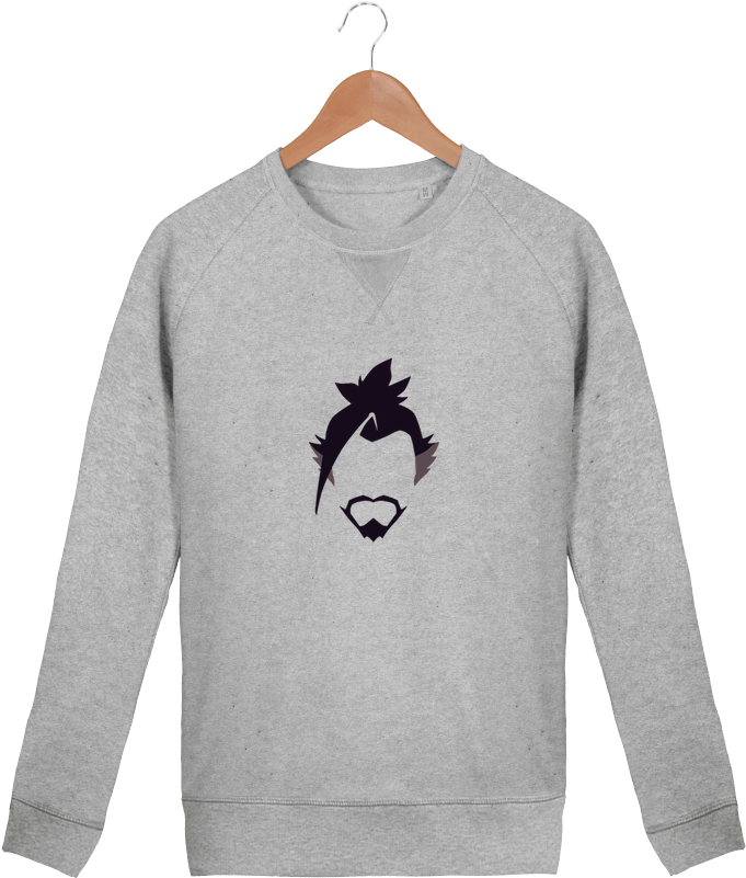 Sweatshirt Men Crew Neck Stanley Strolls Hanzo By Lisartistaya - Sweat Original Homme (690x850), Png Download