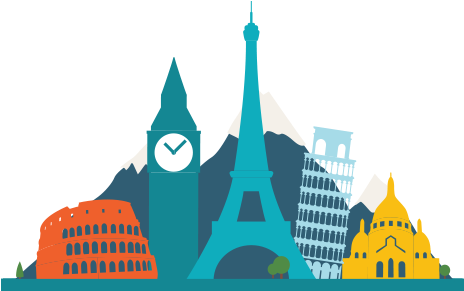 Europe Travel Png (520x290), Png Download