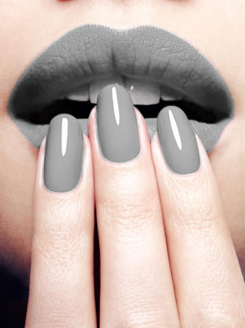 Semi Transparent Lips/nails Made By Totally Transparent - Nail Paint And Lipstick (500x670), Png Download