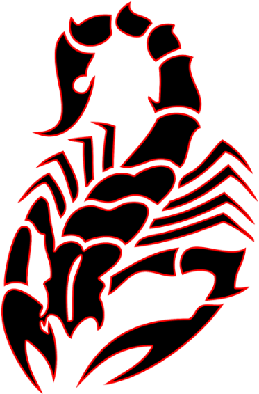 Tribal At Getdrawings Com Free For Personal - Scorpion Tattoo Tribal (399x600), Png Download