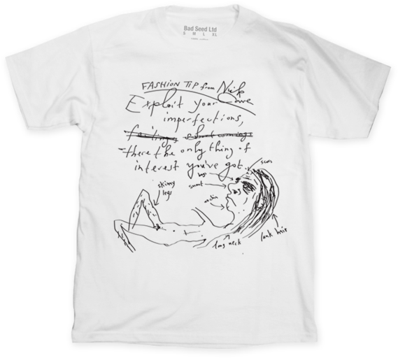Fashion Tips White T-shirt - Nick Cave Fashion Tips (600x600), Png Download