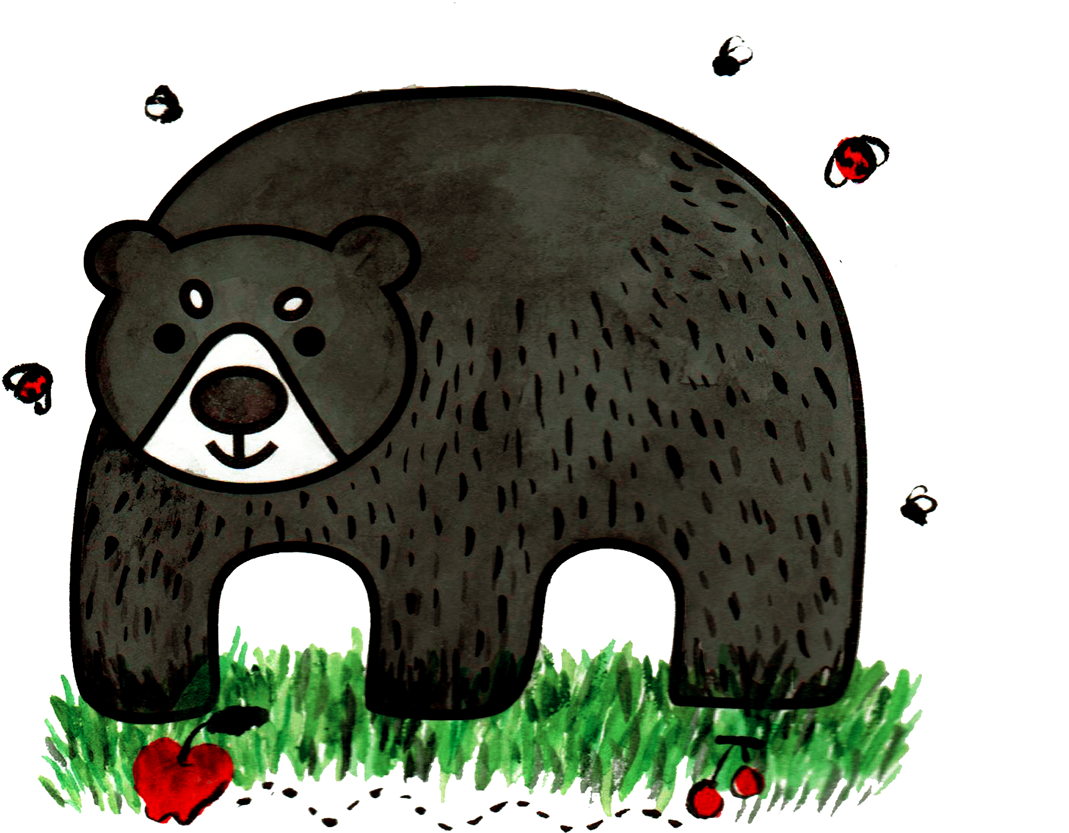 Brown Bear - Grizzly Bear (1400x1272), Png Download