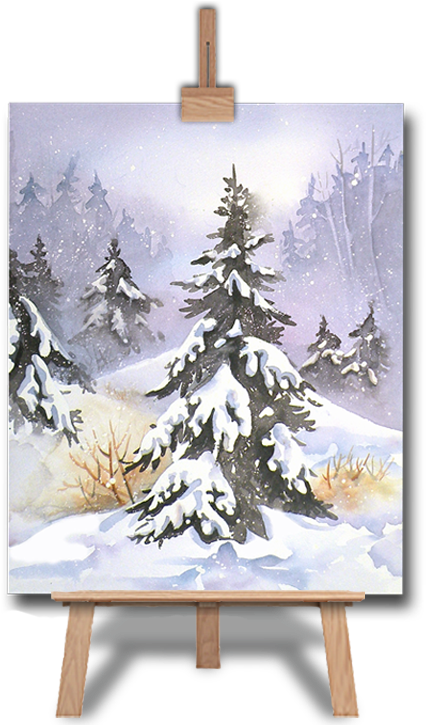 Watercolour Workshop - Christmas Lights (425x513), Png Download