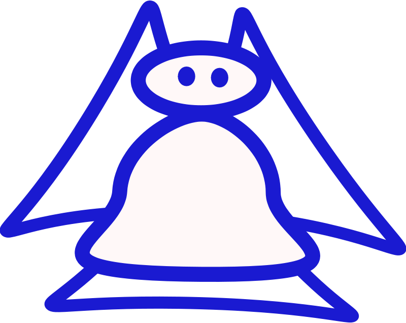 Blue, Outline, Symbol, Cartoon, Angel, Wings - Little Angel Helper [book] (640x508), Png Download