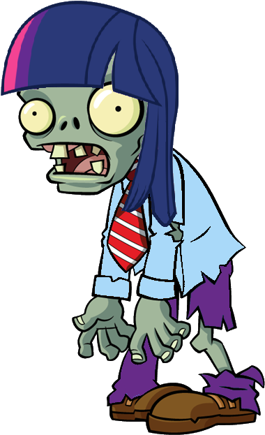 Robert452, Basic Zombie, Edit, Equestria Girls, Plants - Zombies De Plants Vs Zombies (424x640), Png Download