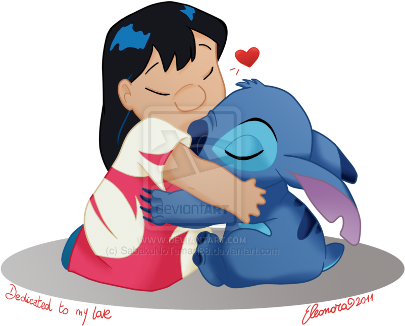 Hug Clipart Stitch - Imagenes De Lilo Y Stitch (900x900), Png Download