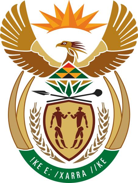 Coat Of Arms Of South Africa - South Africa's National Emblems (453x599), Png Download