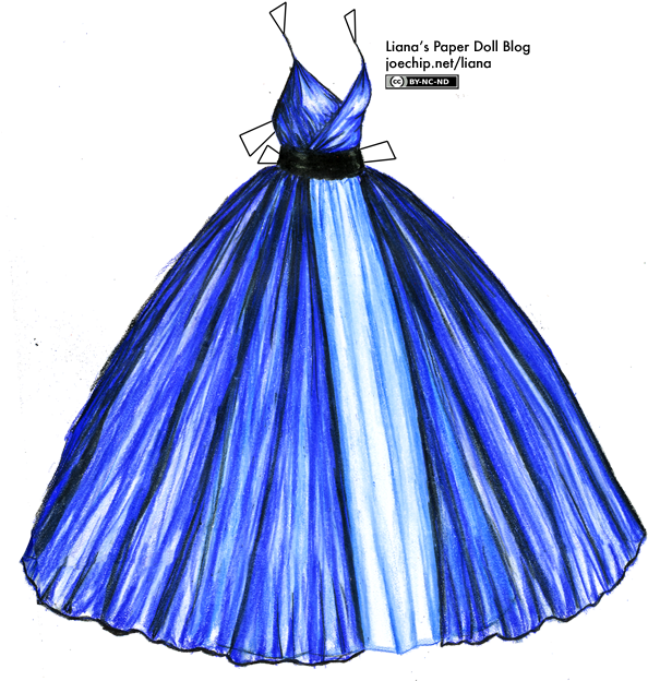 Image Free Library Ball Gown At Getdrawings Com Free - Paper Doll Ball Gown (597x632), Png Download