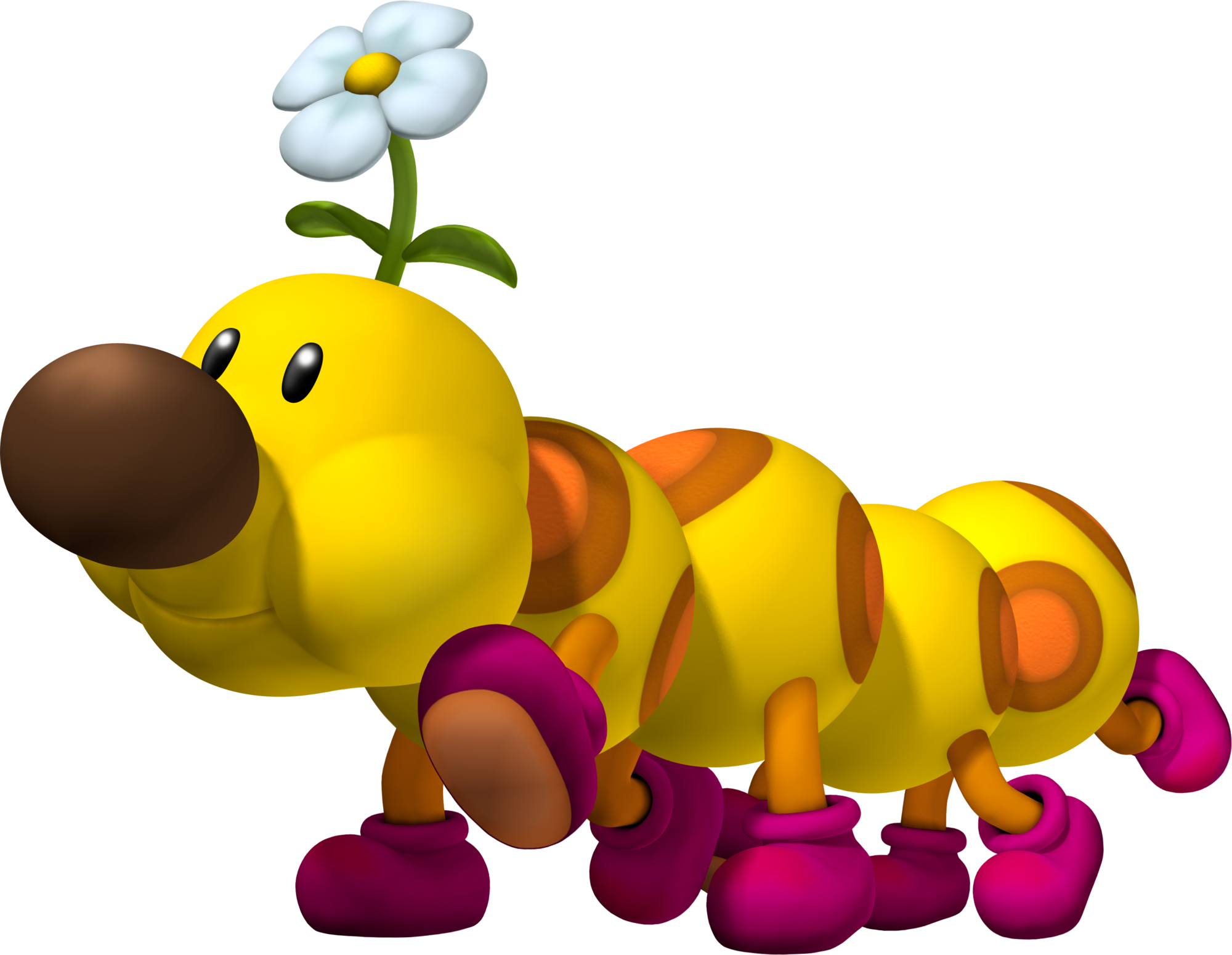 Wiggler - Wiggler From Mario (400x400), Png Download