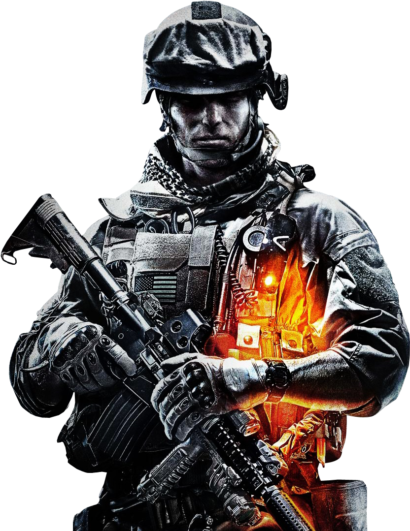 User Battlefield 3 Render - Call Of Duty Png (931x1078), Png Download