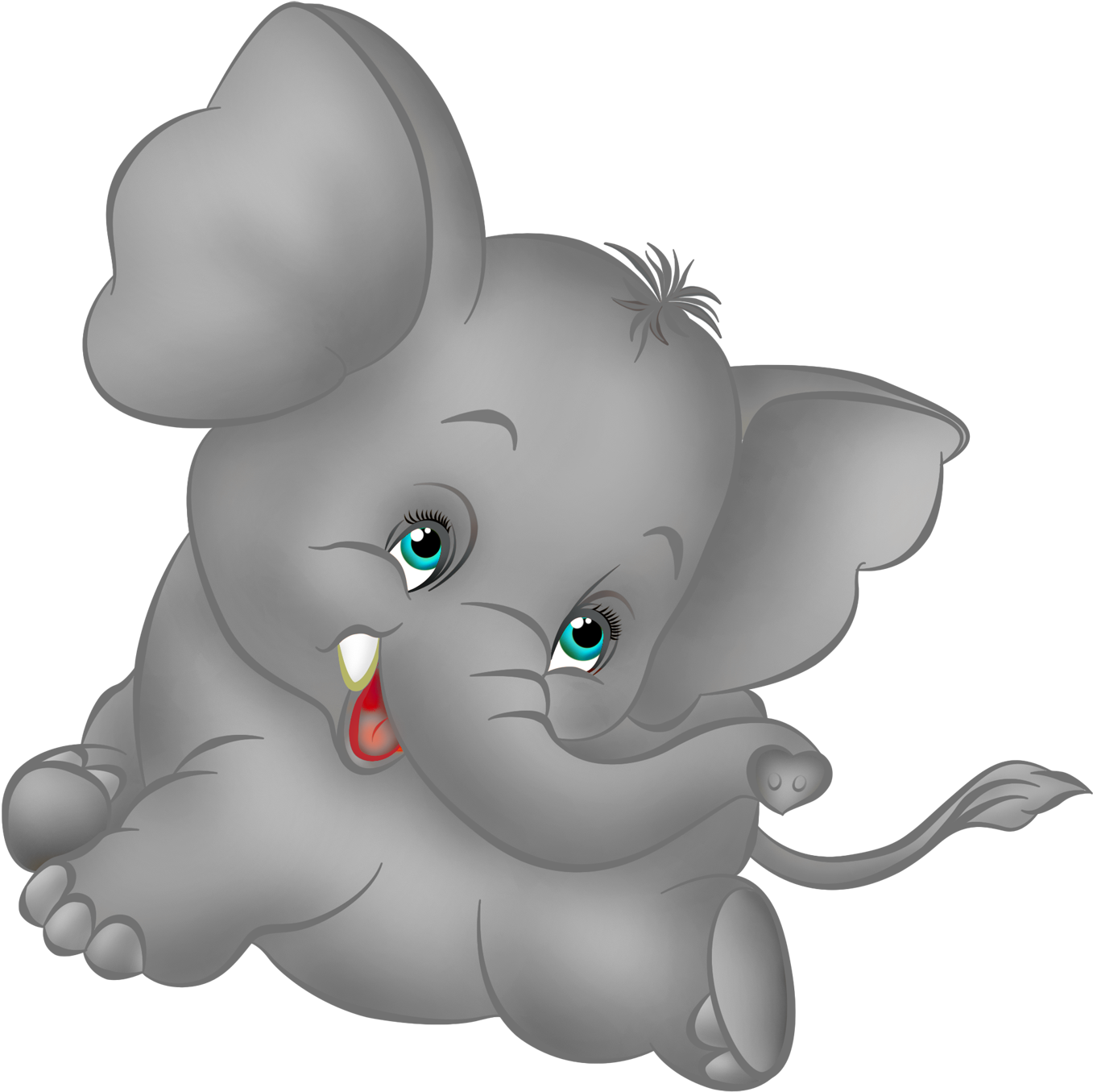Free 311 Baby Elephant Cartoon Svg SVG PNG EPS DXF File
