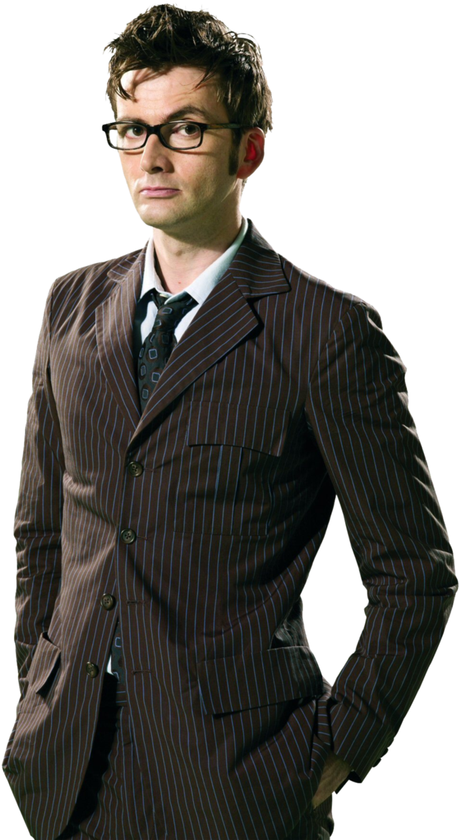 Tenth Doctor Transparent 2 By - David Tennant Doctor Who Handsome (673x1187), Png Download