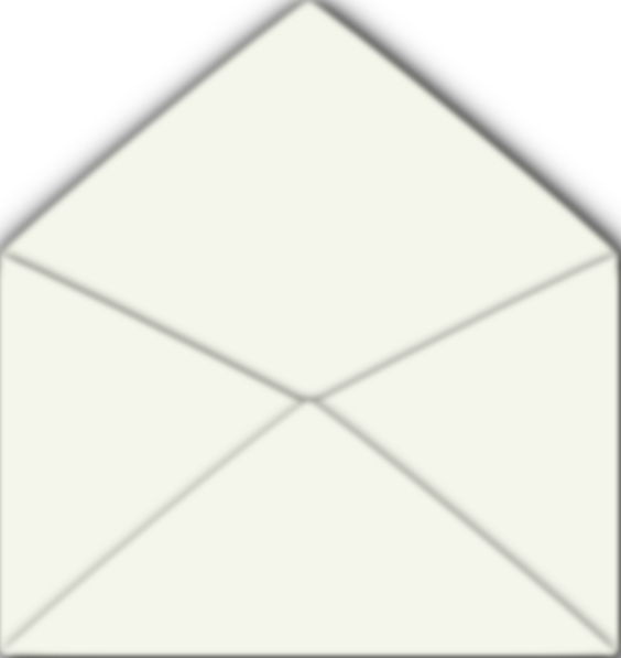 Open Envelope Svg Clip Arts 564 X 597 Px (564x597), Png Download