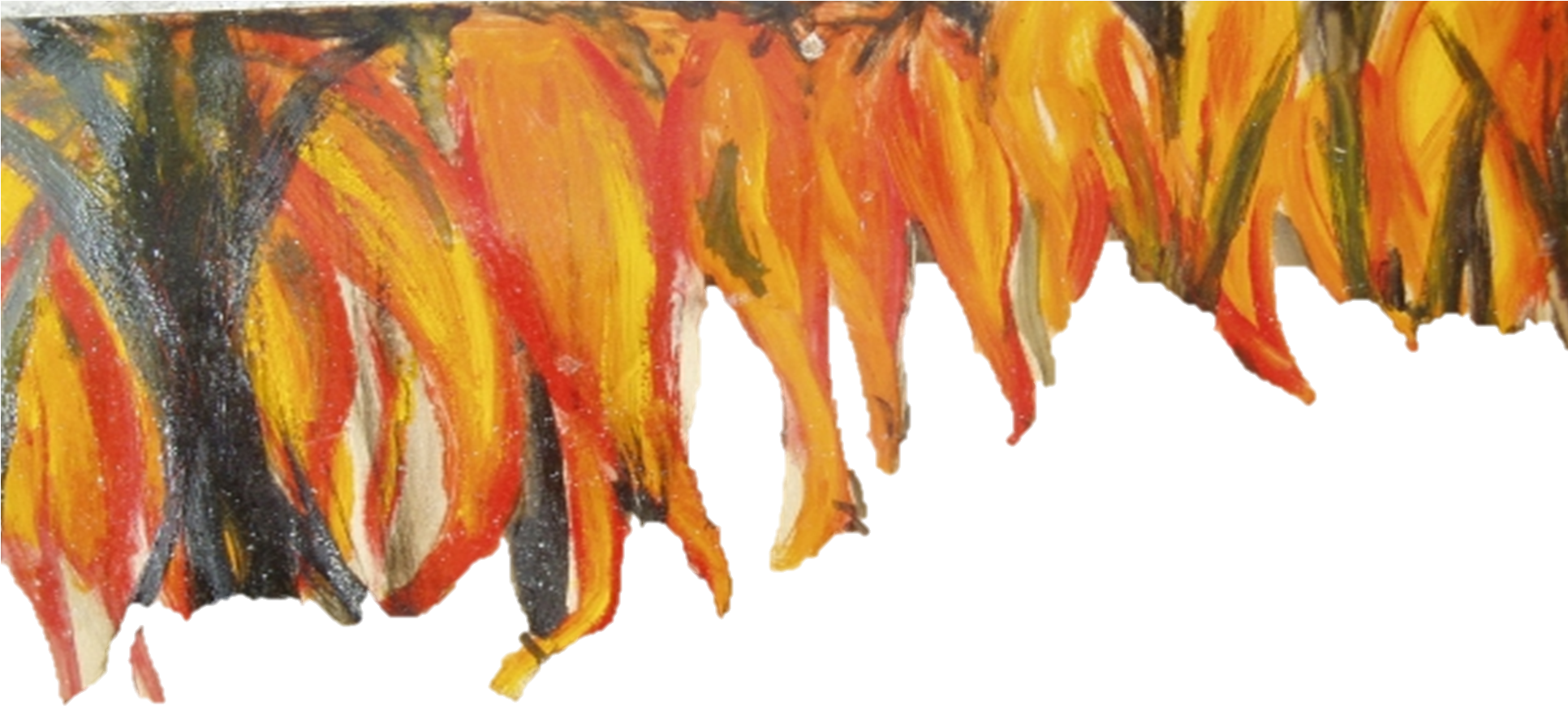 Pero Apenas Lo Tocaron Las Llamas Y Sintió Que Se Quemaba, - Watercolor Paint (1931x959), Png Download