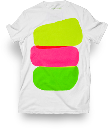 Explicit Content Neon Graphic Men's 2011 T-shirt - Active Shirt (415x455), Png Download