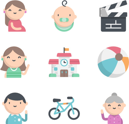 Family Life - Picture Book (600x564), Png Download