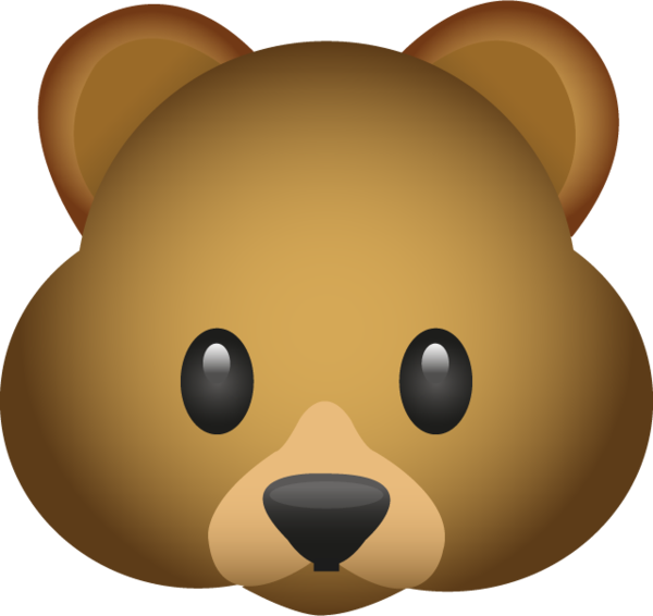 Download Bear Emoji Png - Bear Emoji Png (480x453), Png Download