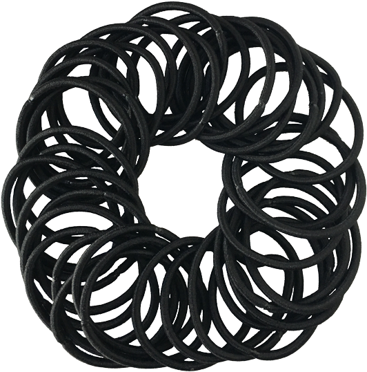 Hair Tie Png Clip Art Transparent - Black Hair Ties Transparent (600x595), Png Download