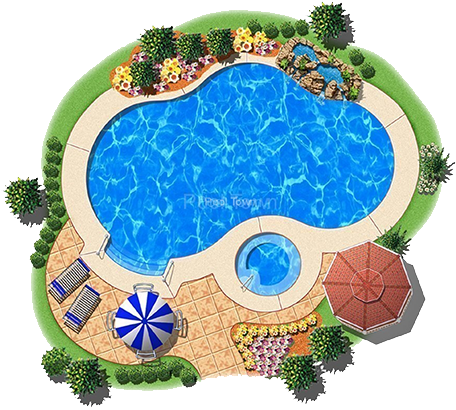 In Ground Swimming Pool Entrancing Swimming Pool Designs - Swimming Pool Plan Design (500x420), Png Download