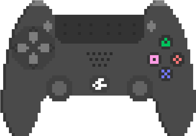 Ps4 Controller - Bendy Pixel Art Gif (910x570), Png Download