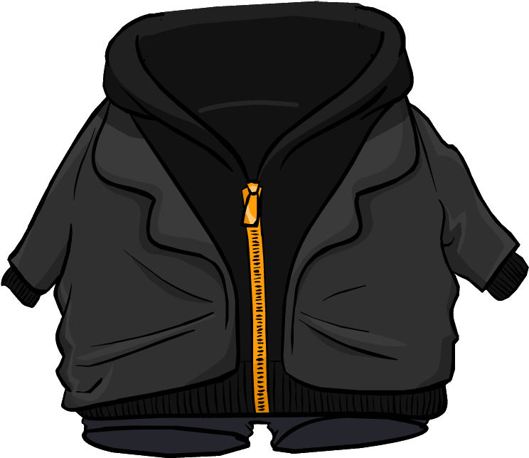 Black Zip Hoodie Clothing Icon Id 4755 - Zipper (780x658), Png Download
