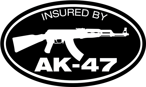Insured By Ak-47 Decal - Insurance (600x600), Png Download