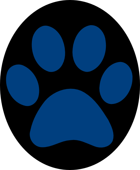 Paw Print Svg Clip Arts 492 X 595 Px (492x595), Png Download