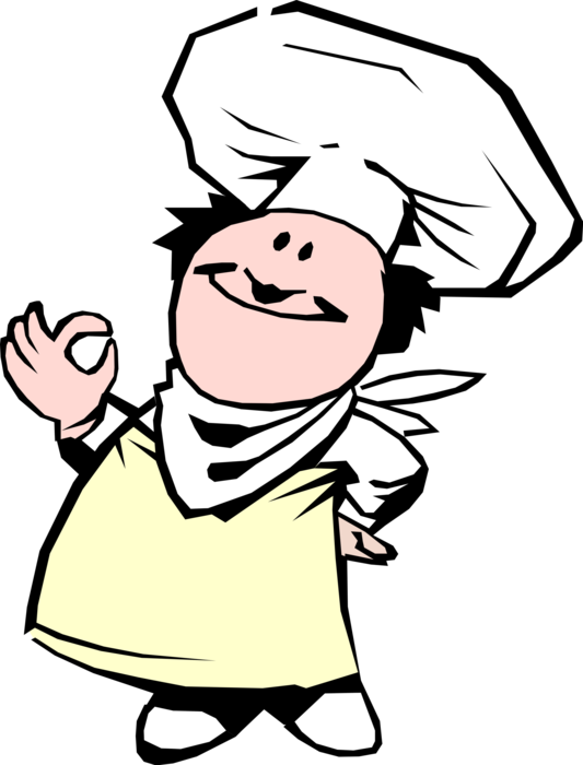 Vector Illustration Of Culinary Cuisine Restaurant - Manipulador De Alimentos Gif (533x700), Png Download