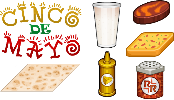 Cinco De Mayo Ingredients Sushiria - Cinco De Mayo Sushiria (628x357), Png Download