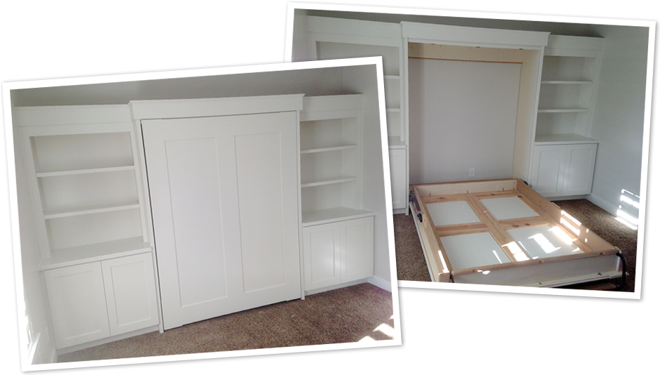 Custom Murphy Bed By Copper Canyon Design - Closet (960x554), Png Download