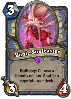 Manicsoulcaster - Solia Hearthstone (300x407), Png Download