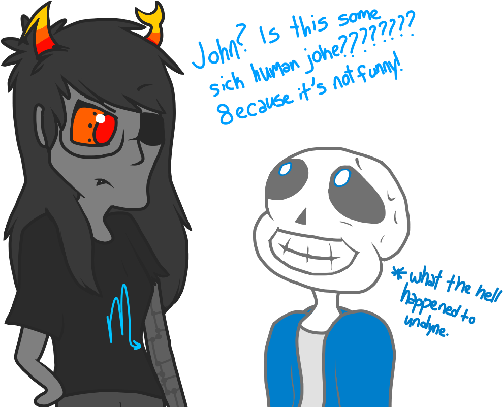 Image Royalty Free Stock When Meets Homestuck By Snowflakephan - Undertale Meets Homestuck (1000x800), Png Download