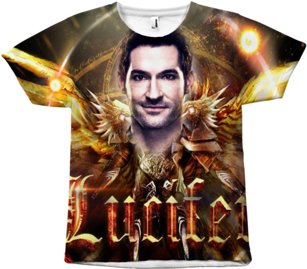Lucifer Morningstar T Shirt God Of Hell Movies Tee - Lucifer Morningstar T Shirt (480x480), Png Download